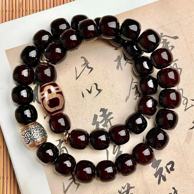 Double Loop Bodhi Seed Bracelet|Yin Yang Feng Shui Energy Flow|Wealth & Evil Ward Off Buddhist Beads