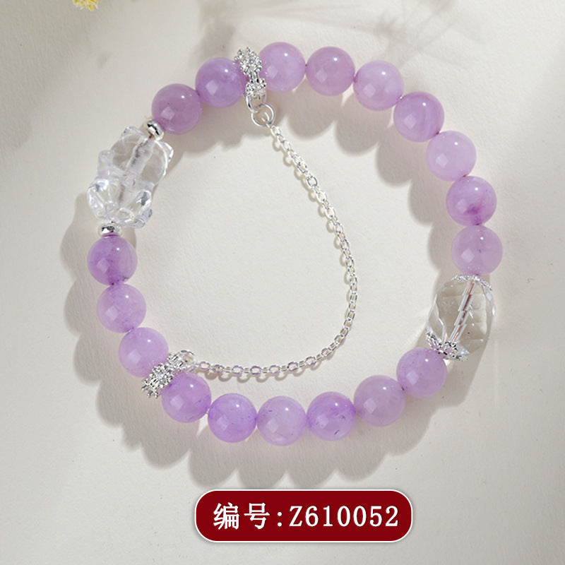 【提升运势-风水饰品】天然多宝紫水晶九紫离火手链