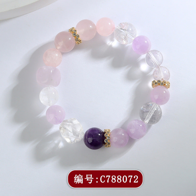 【提升运势-风水饰品】天然多宝紫水晶九紫离火手链